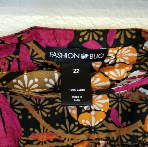 Fashion bug cotton, plus size pleated A-line skirt size 22 - Picture 5 of 8